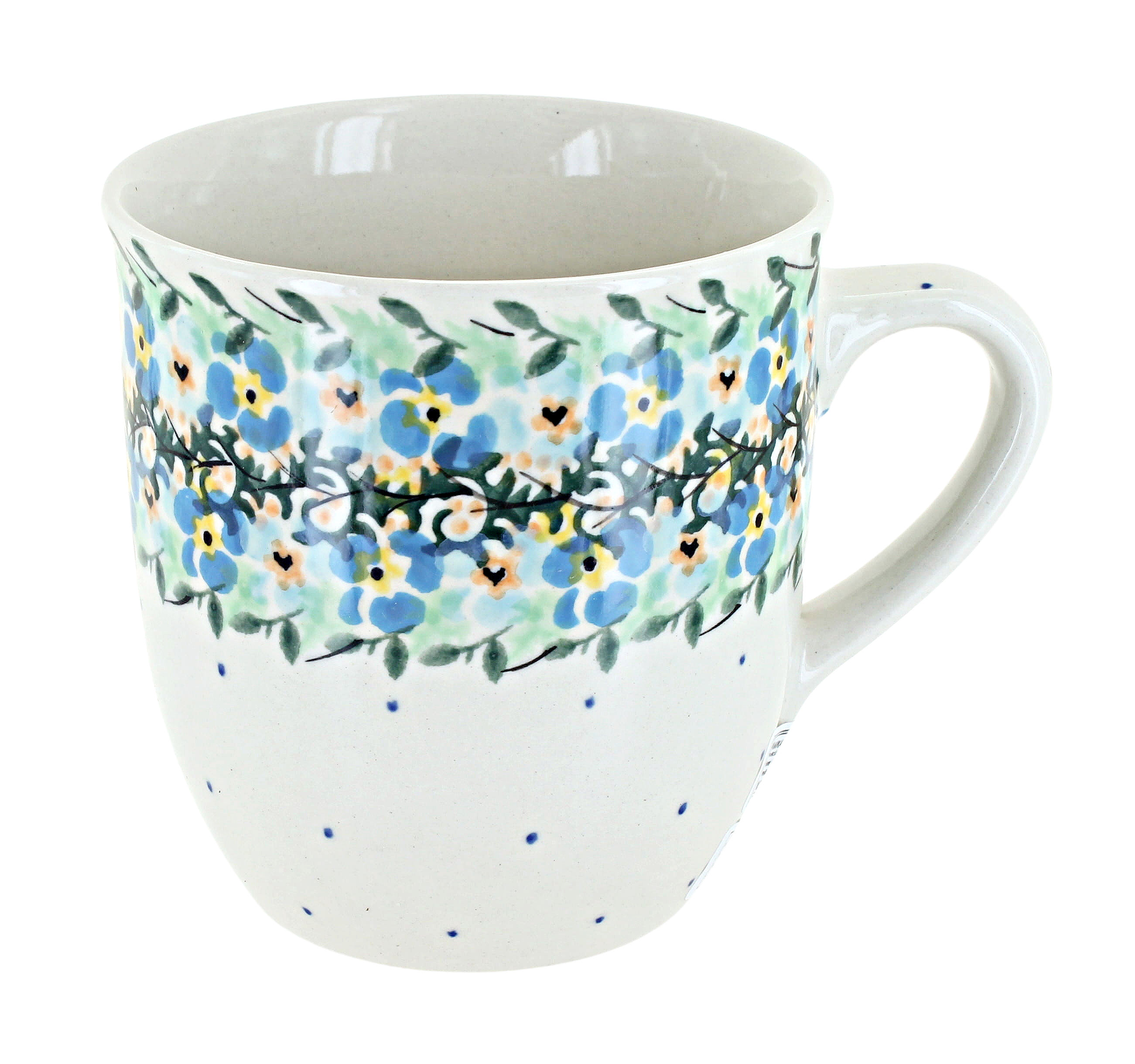 Blue Rose Polish Pottery Pastel Parfait Coffee Mug