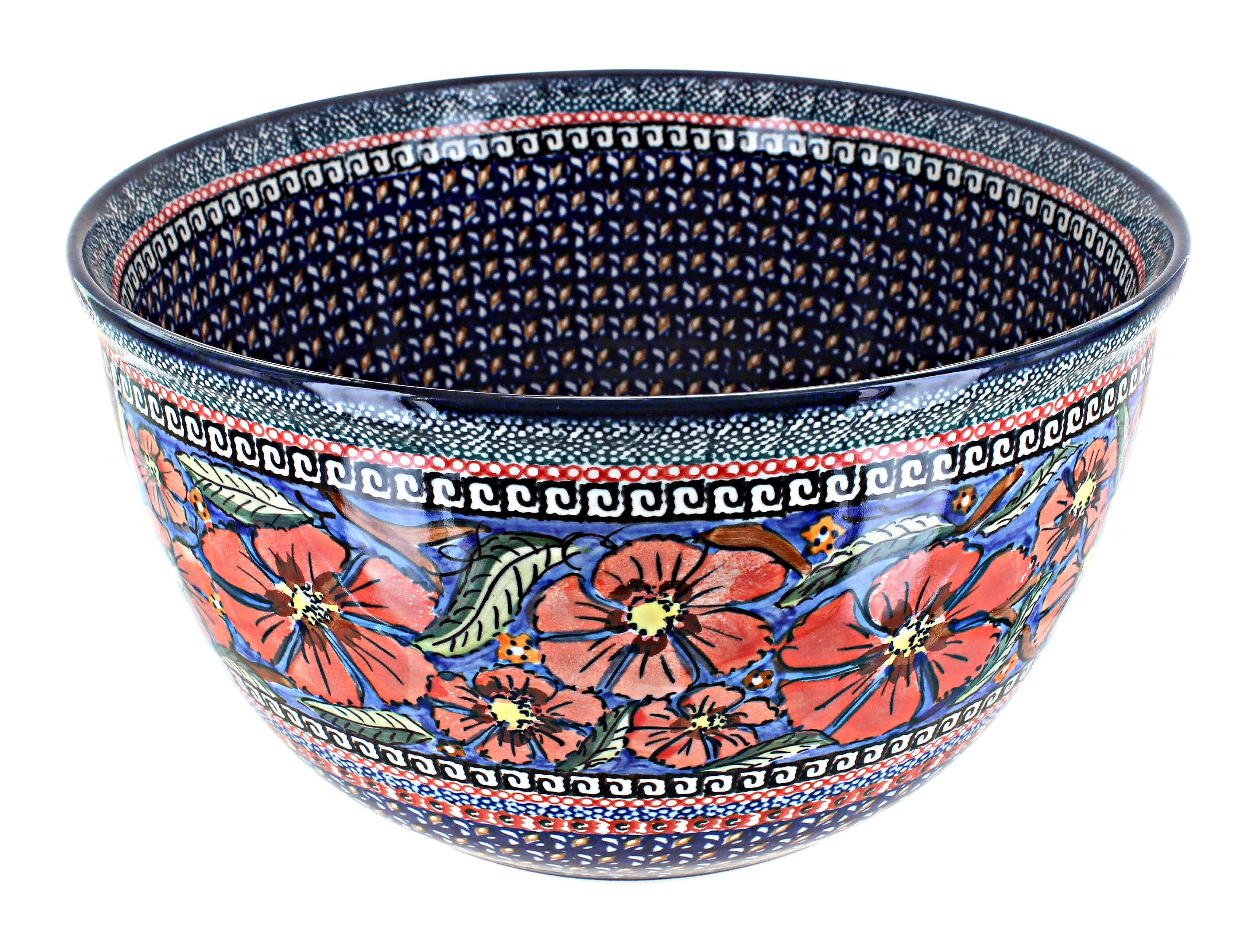 Polish Pottery - Muffin Pan - Summer Blossoms - The Polish Pottery Outlet