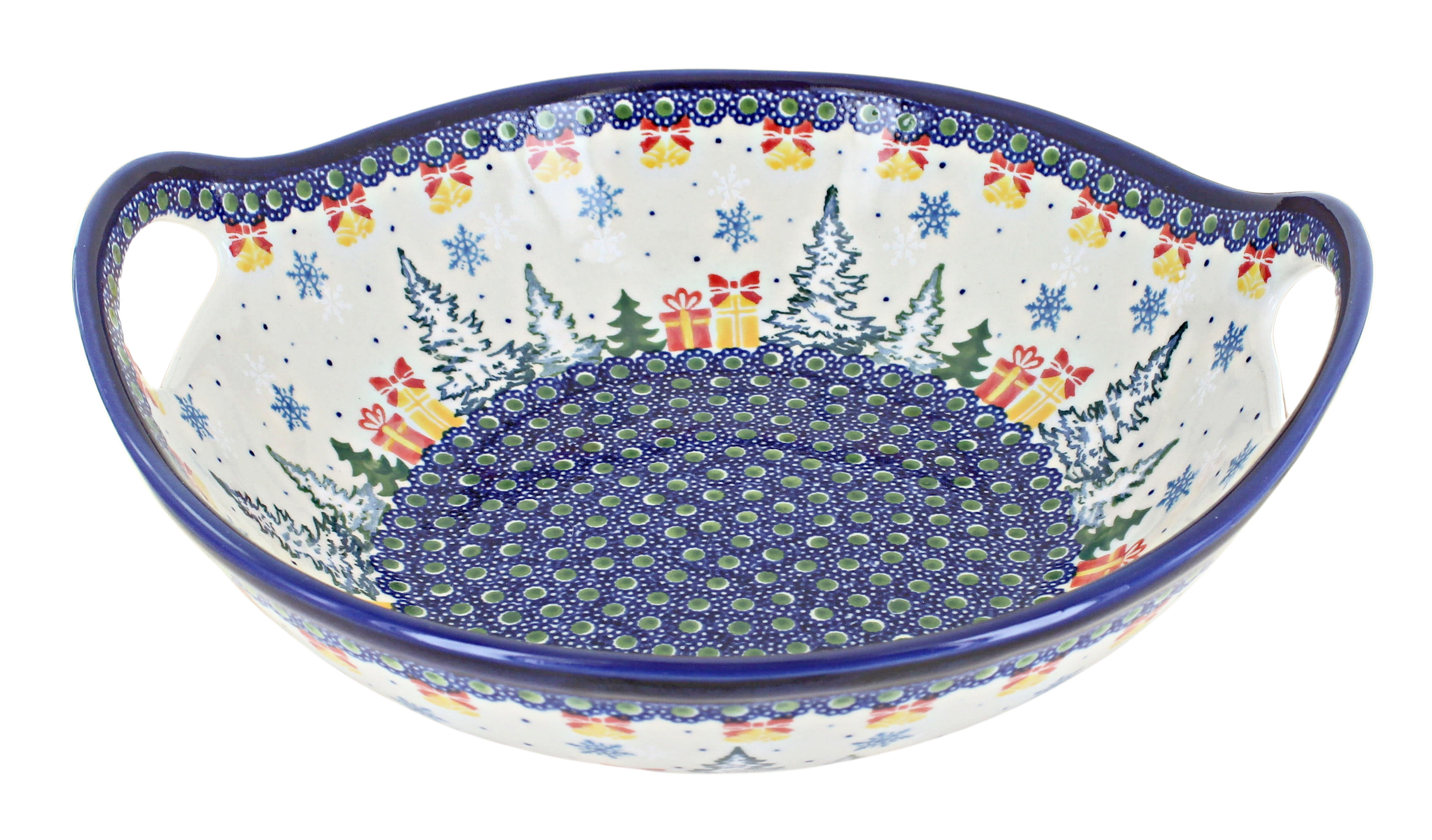 Polish Pottery 11 Muffin Pan Starry Night UNIKAT – CeramikaArtystyczna