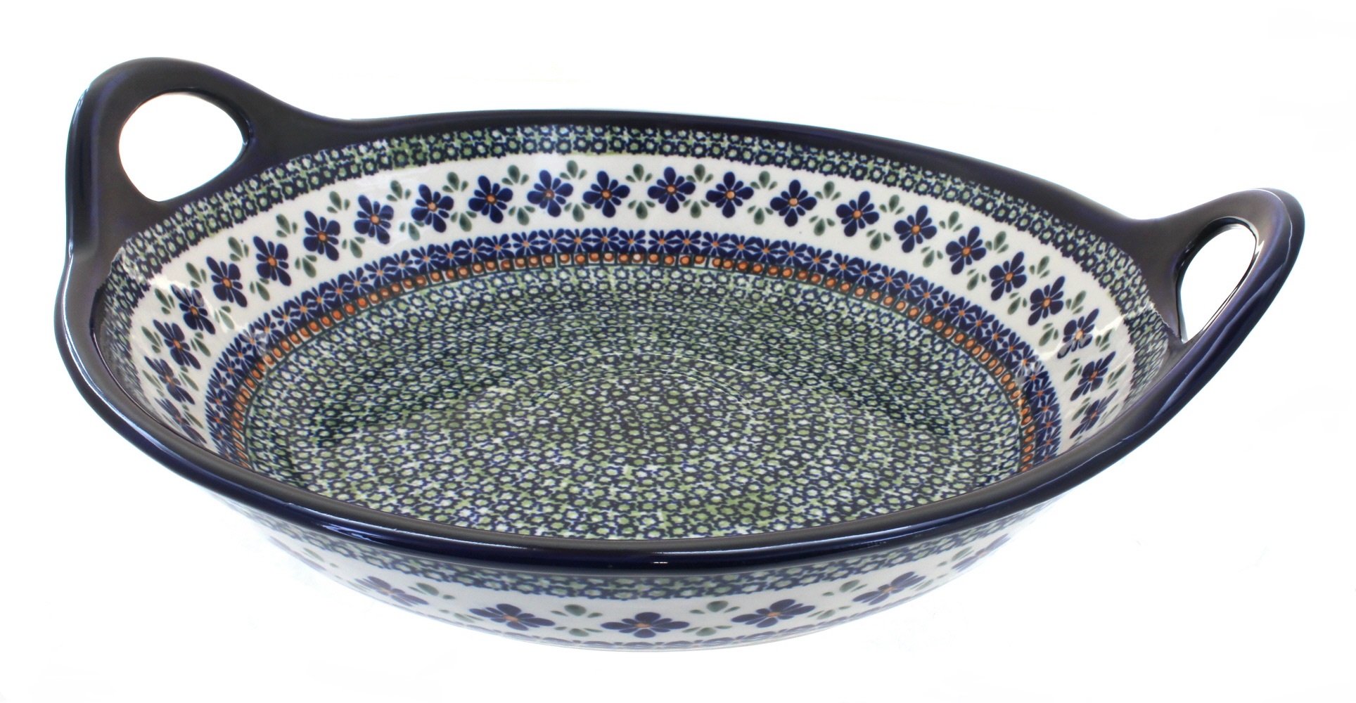 Zaklady Mosaic Flower Large Mixing Bowl Polish Pottery