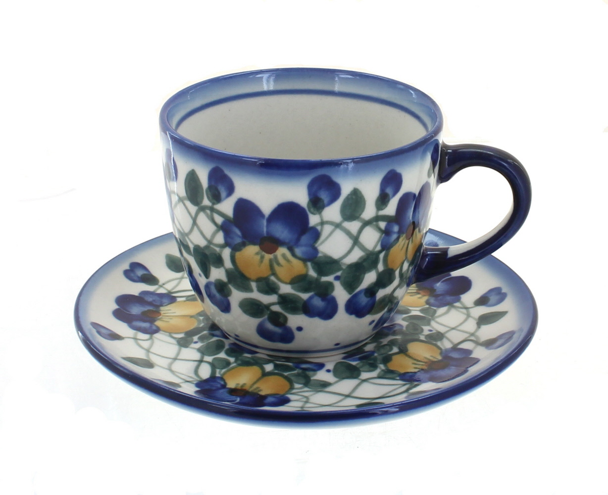 Pansies Cup & Saucer