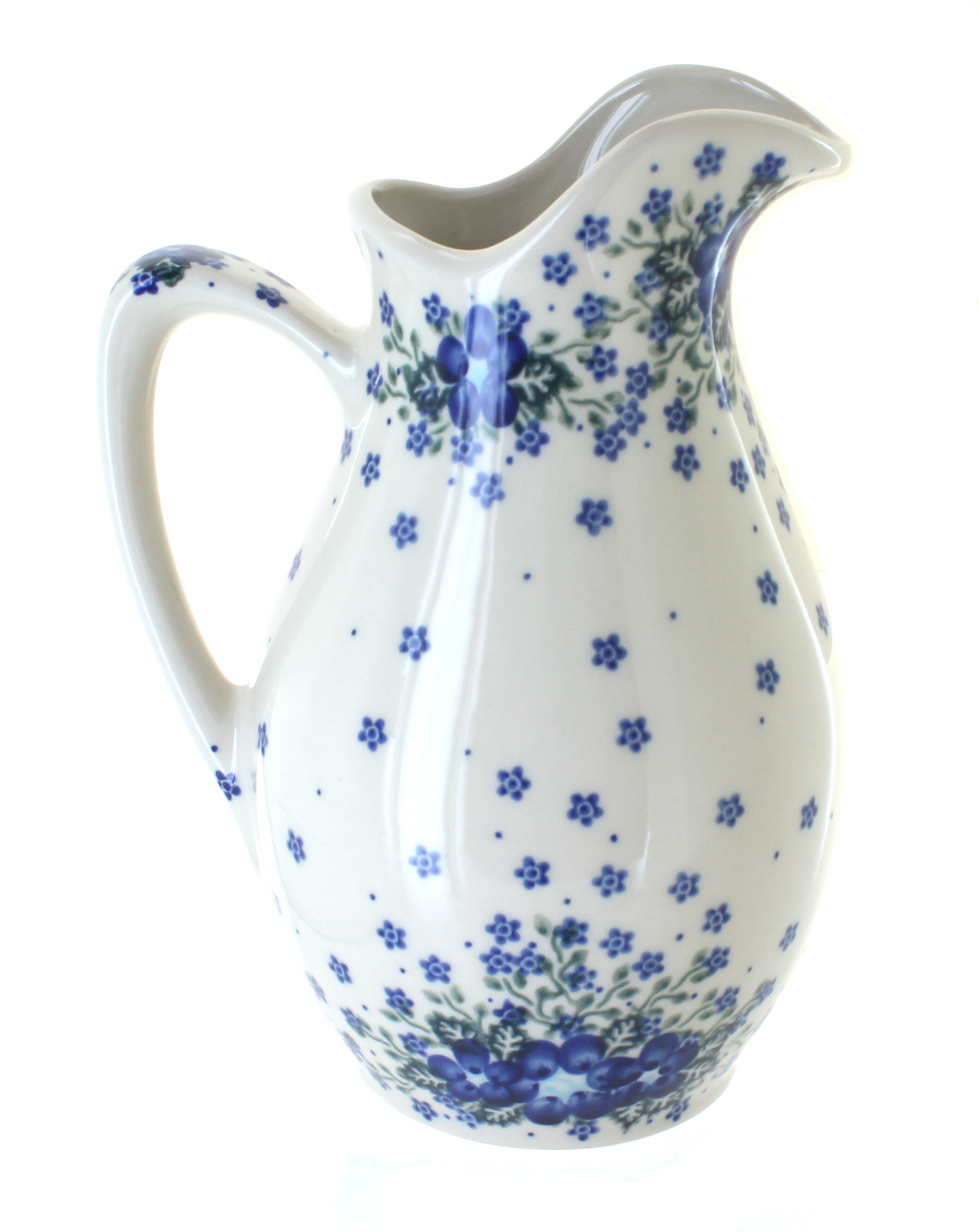 Trio 3 Piece Assorted Pitcher Creamer Carafe Blue Willow English Country  White