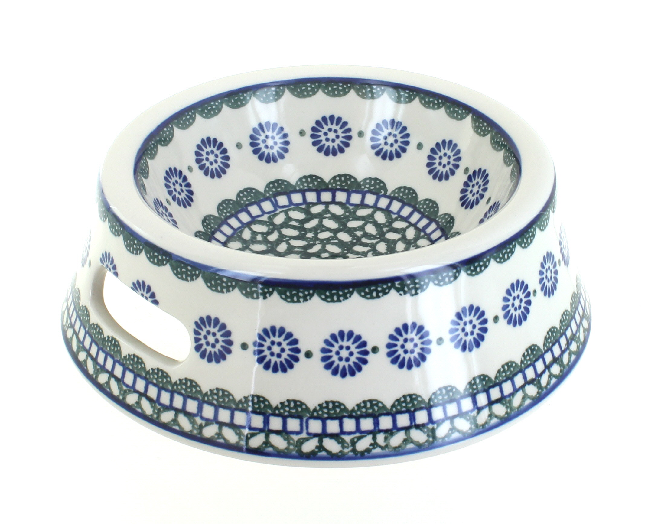 Polish pottery hot sale dog bowl