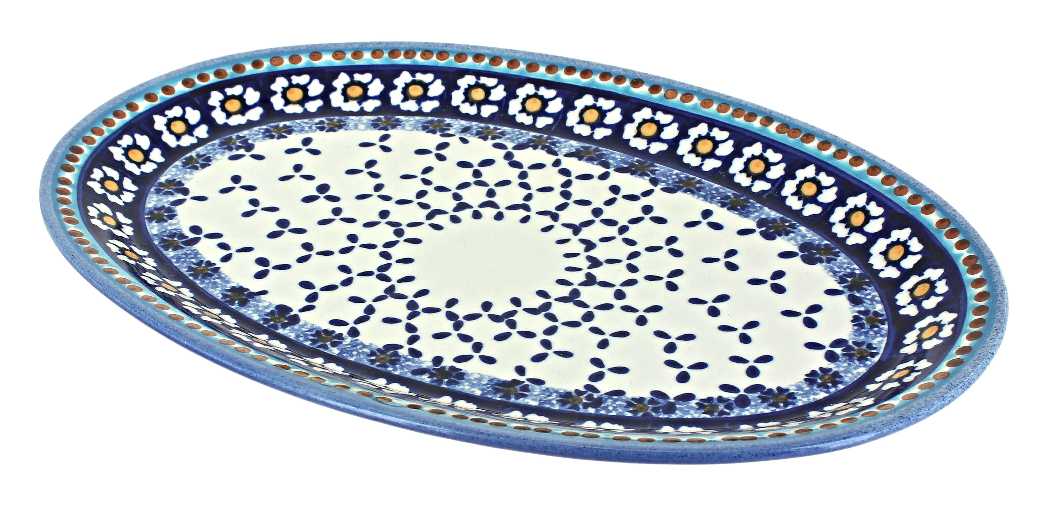 polish pottery serving platter