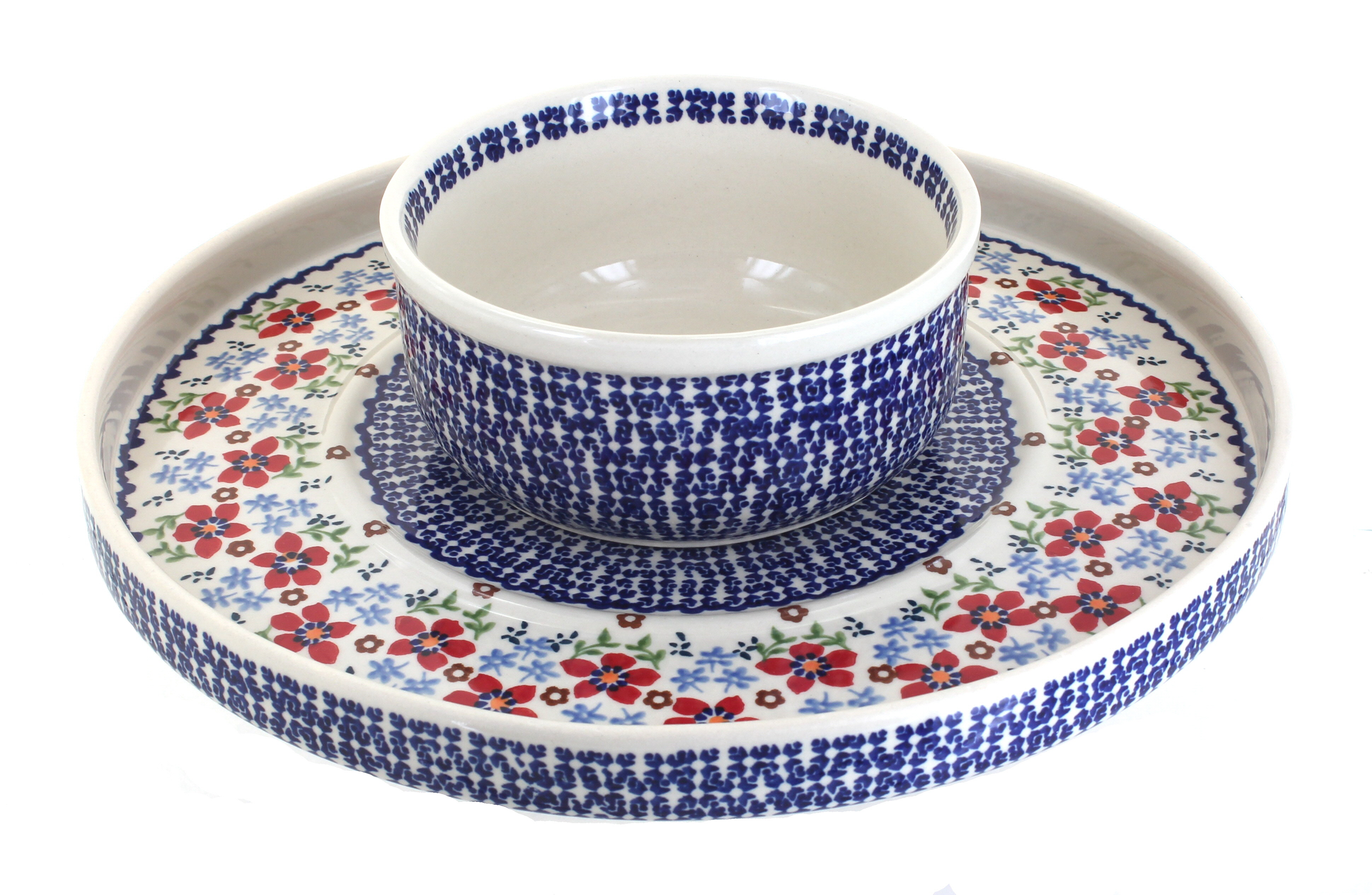 polish pottery chip and dip