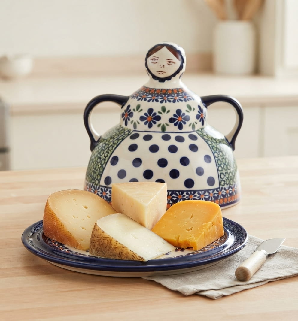 What Is a Polish Pottery Cheese Lady?