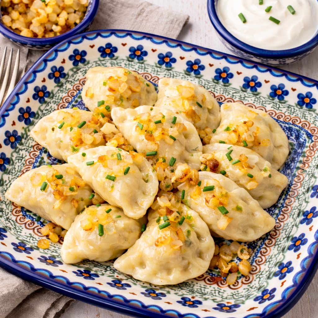 Authentic Polish Pierogi Recipe with Potatoes & Cheese