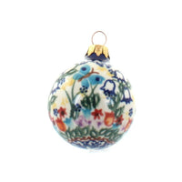 Polish Pottery Garden of Eden Small Christmas Ball