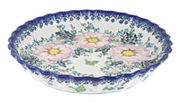 Polish Pottery Apple Blossom Pie Plate