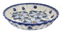 Polish Pottery Daisy Surprise Pie Plate