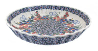 Polish Pottery Garden Butterfly Pie Plate