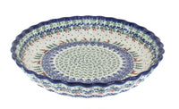 Polish Pottery Reindeer Delight Pie Plate