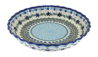Polish Pottery Winter Celebration Pie Plate