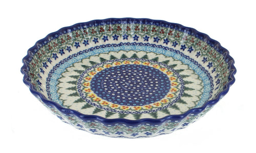 Polish Pottery Holiday Pine Pie Plate