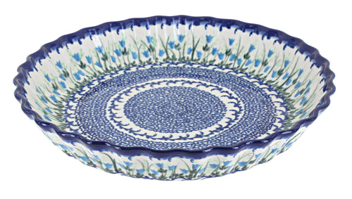 Polish Pottery Misty Pie Plate