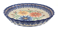 Polish Pottery Autumn Burst Pie Plate
