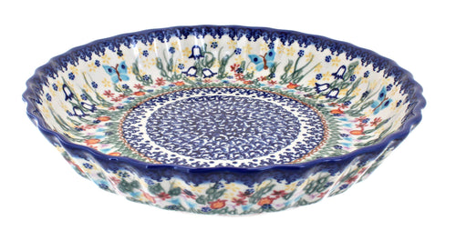 Polish Pottery Garden of Eden Pie Plate