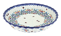 Polish Pottery Scarlett Pie Plate