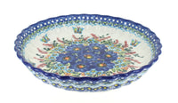 Polish Pottery Garden of Blue Pie Plate