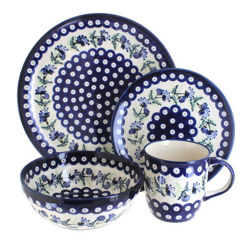 Polish Pottery Sweet Annie 16 Piece Dinnerware Set