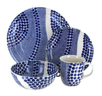 Polish Pottery Zara 4 Piece Place Setting - Service for 1