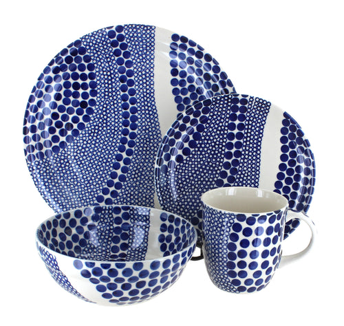 Polish Pottery Zara 4 Piece Place Setting - Service for 1