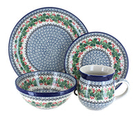 Polish Pottery Noelle 4 PC Place Setting - Service for 1