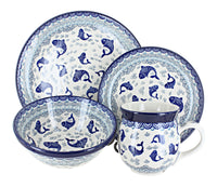 Polish Pottery Summer Fun 16 Piece Dinner Set