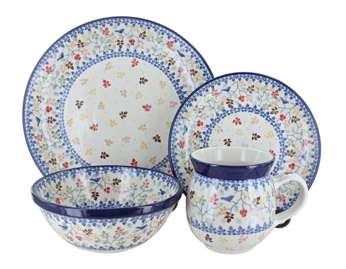 Polish Pottery Autumn Grove 16 Piece Dinner Set