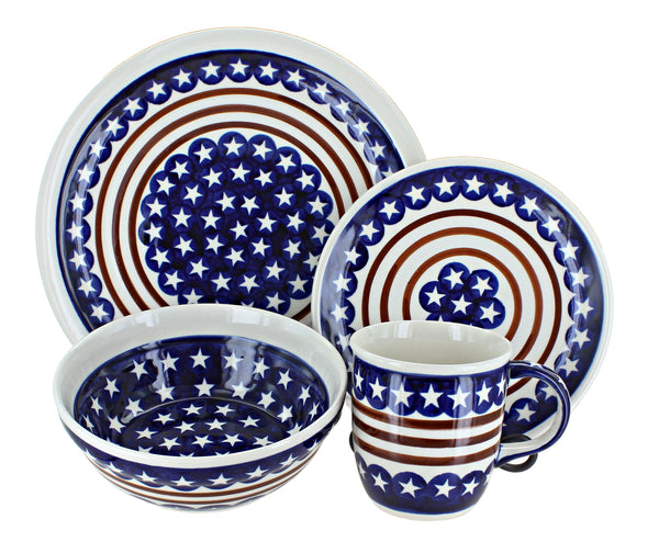 Stars & Stripes 16 Piece Dinner Set