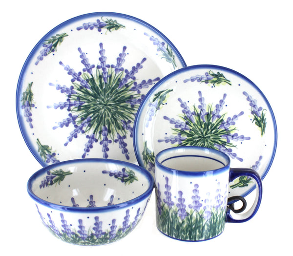 Lavender Fields 4 PC Place Setting - Service for 1