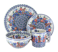 Polish Pottery Garden Butterfly 16 Piece Dinner Set