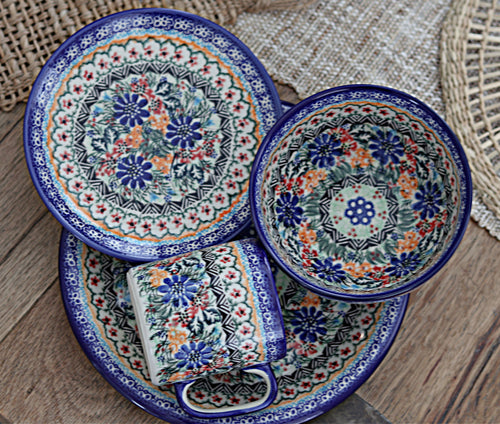 Ashley 4 Piece Place Setting - Service for 1 Polish Pottery