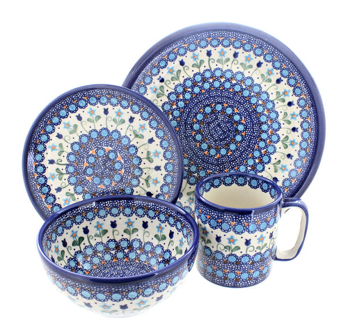 Polish Pottery Savannah 16 Piece Dinner Set