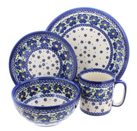Polish Pottery Spring Blossom 16 Piece Dinner Set