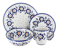 Polish Pottery Sunflower 16 Piece Dinner Set