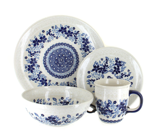 Polish Pottery Elizabeth 4 Piece Place Setting - Service for 1
