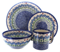 Polish Pottery Garden Tulip 16 Piece Dinner Set