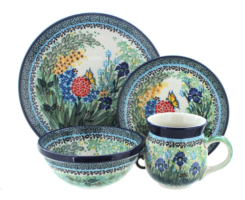 Polish Pottery Teresa 4 PC Place Setting - Service for 1