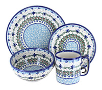 Polish Pottery Winter Celebration 4 Piece Place Setting - Service for 1