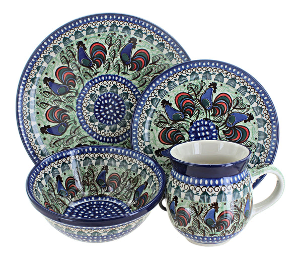 Rooster Row 4 PC Place Setting - Service for 1