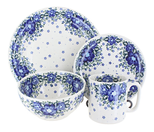 Polish Pottery Melanie 4 Piece Place Setting - Service for 1
