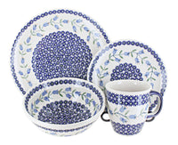 Polish Pottery Tulip 4 Piece Place Setting - Service for 1