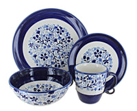 Polish Pottery Eloise 4 PC Place Setting - Service for 1