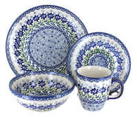 Polish Pottery Hallsey 4 PC Place Setting - Service for 1