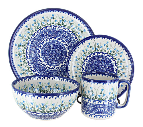 Polish Pottery Misty 16 Piece Dinnerware Set