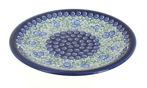 Polish Pottery Seaside Swirl Small Dinner Plate