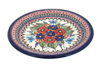 Polish Pottery Floral Butterfly Small Dinner Plate