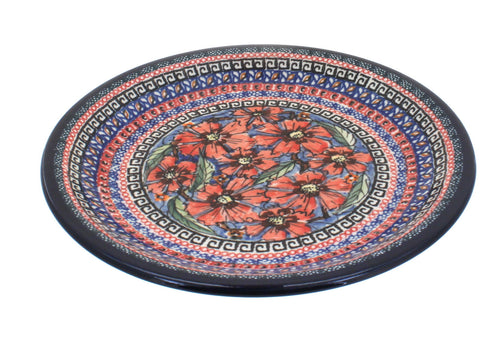 Polish Pottery Jungle Flower Small Dinner Plate