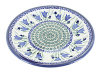 Polish Pottery Blue Tulip Small Dinner Plate